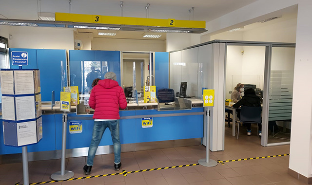 Poste Italiane: cittadini in sicurezza dentro e fuori l’Ufficio Postale