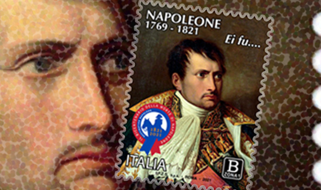 Francobollo Napoleone, da Poste Italiane in occasione del bicentenario