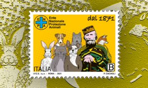Protezione Animali: un francobollo con Garibaldi ricorda i 150 anni dell’Enpa