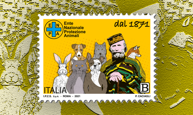 Un francobollo con Garibaldi per i 150 anni dell’Enpa