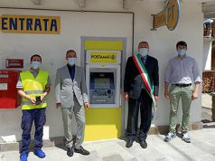 Un Atm Postamat nel piccolo comune di Danta di Cadore