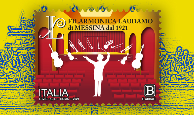 Un francobollo per celebrare i 100 anni della Filarmonica Laudamo di Messina