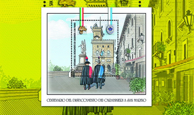 Carabinieri: un francobollo celebra i cent’anni del distaccamento a San Marino
