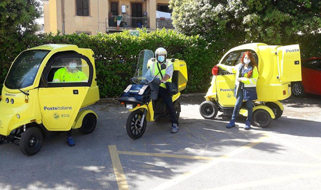 Poste: nuovi mezzi green a Frosinone