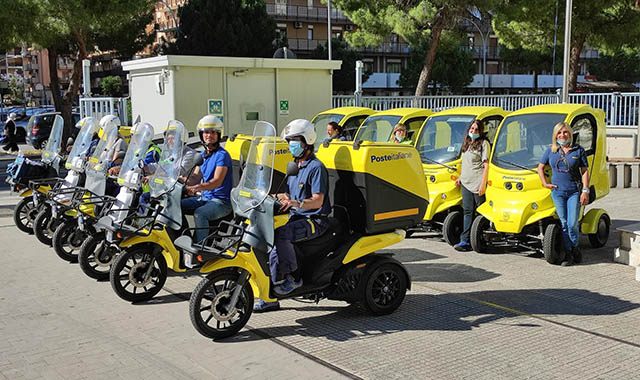 In Sicilia i nuovi mezzi green di Poste Italiane