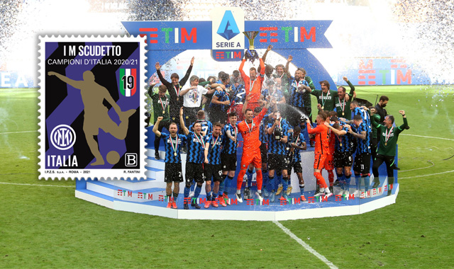 Calcio: un francobollo per celebrare lo scudetto vinto dall’Inter