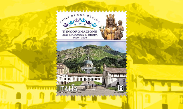 Arte: un francobollo dedicato al Santuario di Oropa nel Biellese
