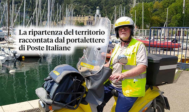 La ripartenza di Trento raccontata dai portalettere di Poste Italiane