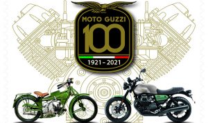 Un francobollo per celebrare i 100 anni della Moto Guzzi
