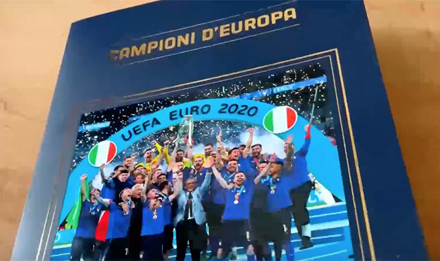 Un folder filatelico ripercorre il successo dell’Italia agli Europei