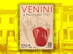 Venini, Vetro soffiato e arte: un francobollo per i 100 anni