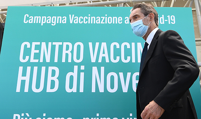 Regione Lombardia, Fontana: “Grazie a Poste siamo un modello per i vaccini”