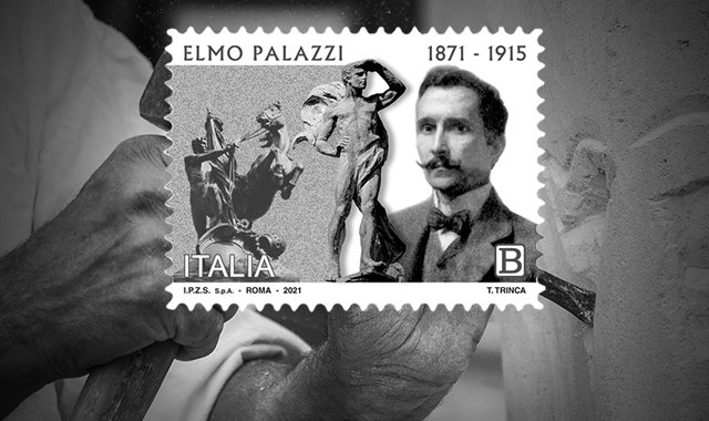 Arte, un francobollo ricorda lo scultore Elmo Palazzi a 150 anni dalla nascita