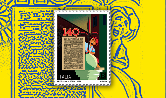 Editoria, un francobollo per i 140 anni del Piccolo di Trieste