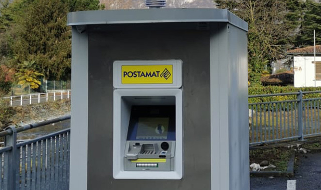 Un nuovo ATM Postamat a Claino con Osteno