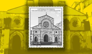 Un francobollo nell’ottavo centenario della Cattedrale di Cosenza