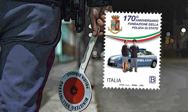 L’omaggio di Poste: un francobollo per i 170 anni della Polizia di Stato