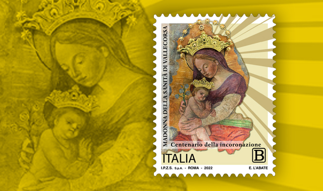Un francobollo per il centenario della Madonna della Sanità di Vallecorsa