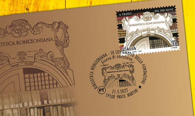 Un francobollo per i 300 anni della Biblioteca Roncioniana
