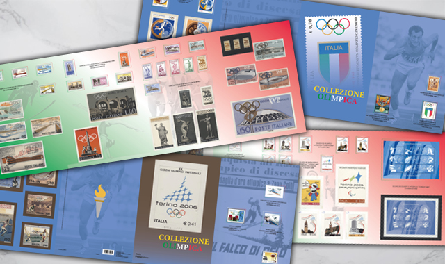 Collezione Olimpica: due cartelle filateliche dedicate alle Olimpiadi