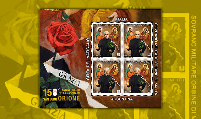 I francobolli dedicati a San Luigi Orione a 150 anni dalla nascita