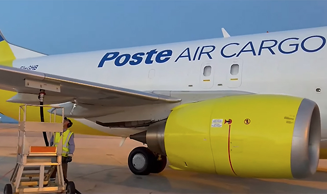 Poste Air Cargo: primo volo con carburante ecosostenibile