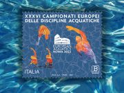 francobollo europei nuoto