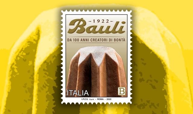 Cento anni di Bauli, un francobollo per l’iconico pandoro di Verona