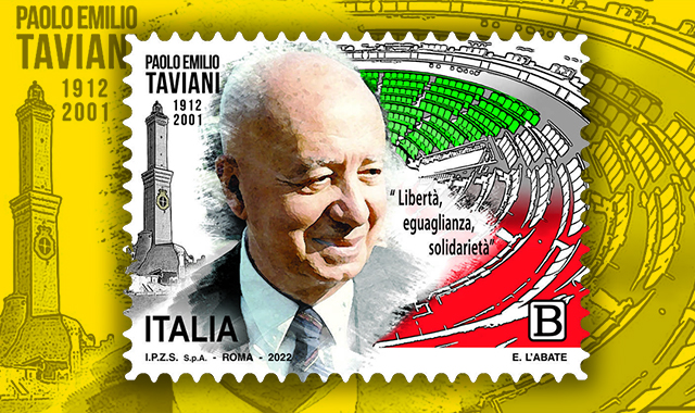 Costituzione, un francobollo per ricordare Paolo Emilio Taviani