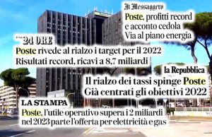 “A market lesson”, Poste's record results in the national press in Italy's most difficult year