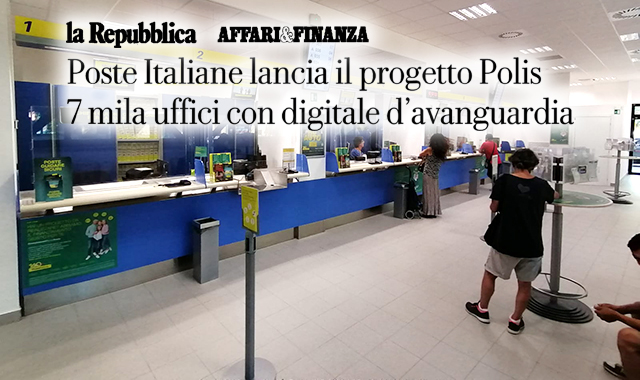Settemila uffici con digitale d’avanguardia: il progetto Polis di Poste Italiane
