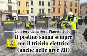 “Il postino suona sempre con il triciclo elettrico”: il recapito sostenibile di Poste Italiane