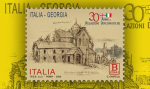 Italia-Georgia: un francobollo celebra 30 anni di relazioni bilaterali