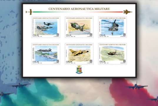 Otto francobolli per celebrare il centenario dell’Aeronautica Militare