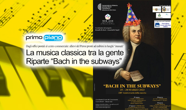“Bach in the subways”: musica classica all’ufficio postale di Campobasso