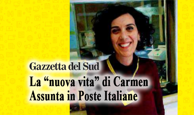 Inclusione: la nuova vita di Carmen, assunta da Poste Italiane