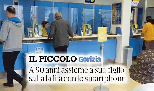 A 90 anni prenota il turno allo sportello con lo smartphone: la svolta di Poste Italiane