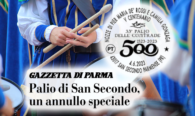 Parma: annullo speciale per il Palio di San Secondo