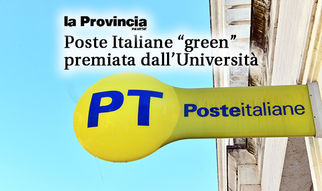 Digitale e green: dall’Università di Pavia un riconoscimento per Poste Italiane