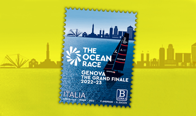 Un francobollo celebra The Ocean Race: a Genova 300mila visitatori