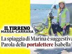 La portalettere di Marina di Massa: “Lavoro accompagnata dal rumore del mare”