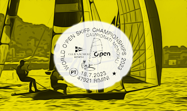 Vela, annullo speciale per l’O'pen Skiff World Championships di Rimini
