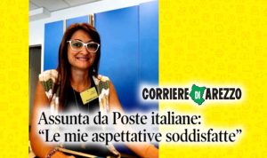 Arezzo, neoassunta a Poste Italiane: “Mi sono sentita subito in una grande squadra”