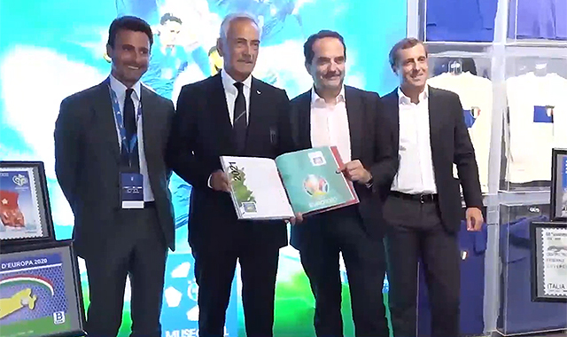 I francobolli del calcio a Coverciano, il Presidente della Figc Gravina: “Poste contribuisce a una nuova cultura dello sport”