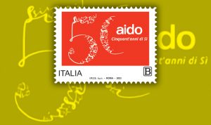 Un francobollo per i 50 anni dell’Associazione italiana per la donazione degli organi