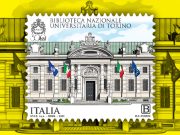 Un francobollo per i 300 anni della Biblioteca Nazionale Universitaria di Torino