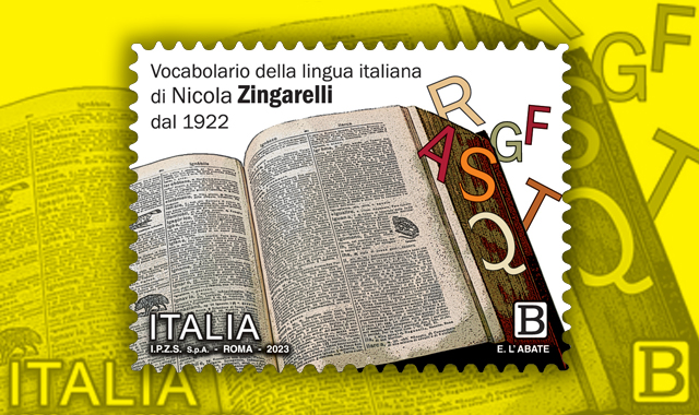Un francobollo dedicato allo “Zingarelli”, il celebre vocabolario della lingua italiana