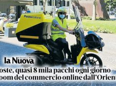E-commerce: in provincia di Venezia Poste consegna quasi 8.000 pacchi al giorno