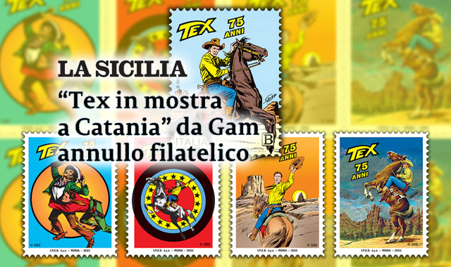 Fumetti: a Catania mostra e annullo filatelico per i 75 anni Tex