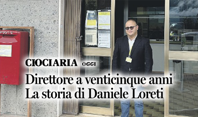 Musica e ufficio postale: Daniele direttore a Roselli a 25 anni